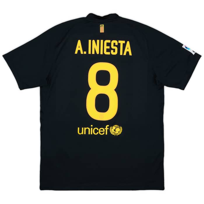 2011-12 Barcelona Away Shirt A.Iniesta #8 - 10/10 - (L)