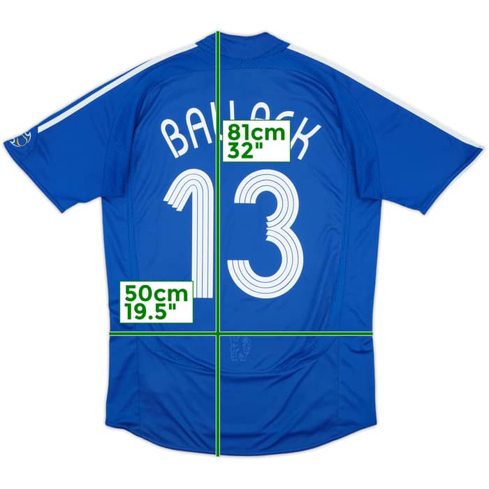 2006-08 Chelsea Home Shirt Ballack #13 - 6/10 - (M)