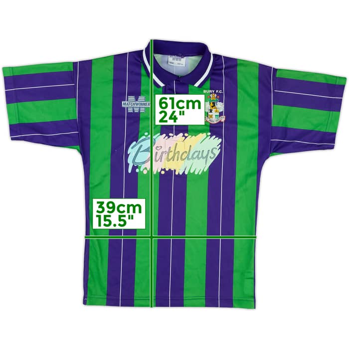 1994-95 Bury Away Shirt - 5/10 - (M.Boys)