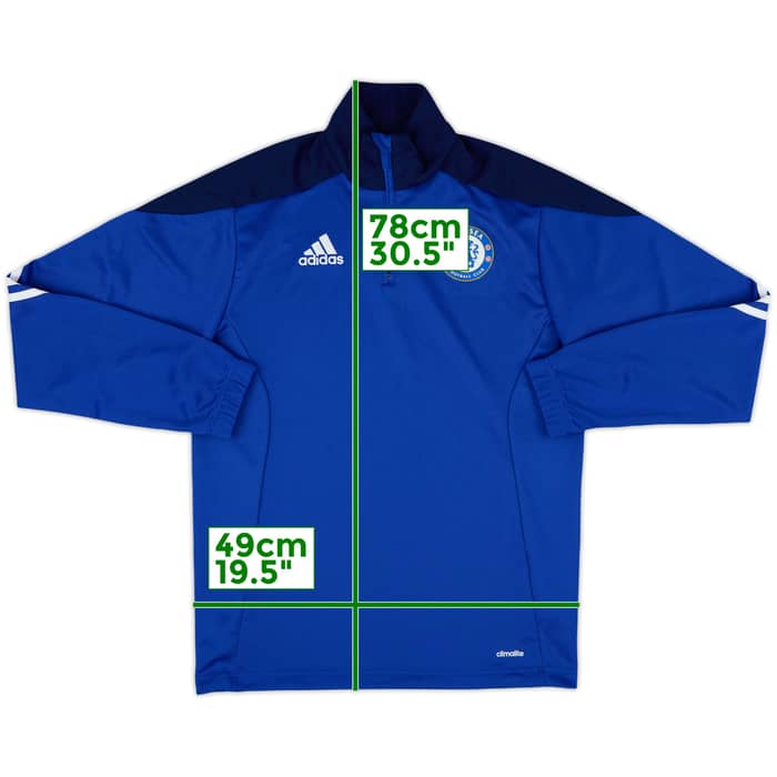 2014-15 Chelsea adidas 1/4 Zip Training Top - 8/10 - (S)