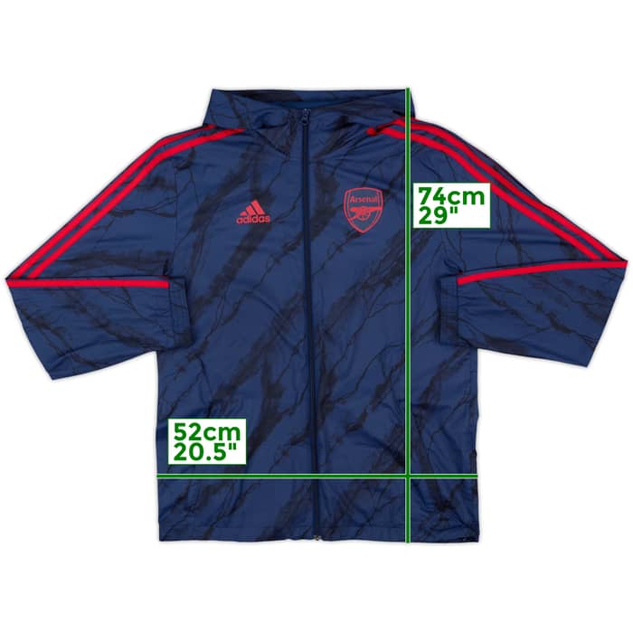 2020-21 Arsenal adidas Hooded Track Jacket - 8/10 - (S)
