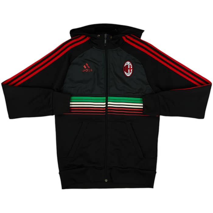 2011-12 AC Milan adidas Hooded Track Jacket - 4/10 - (S)