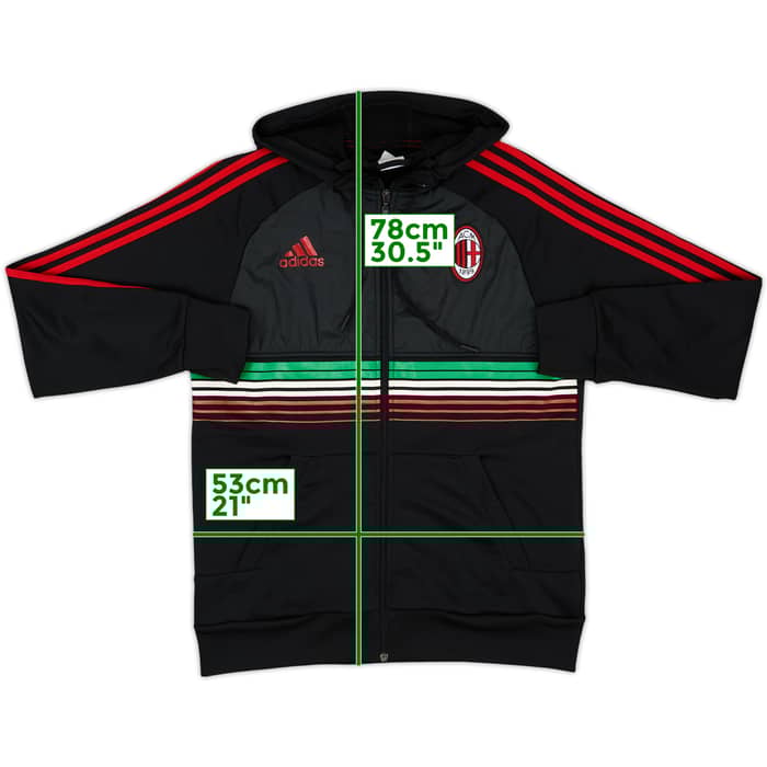 2011-12 AC Milan adidas Track Jacket - 8/10 - (M)