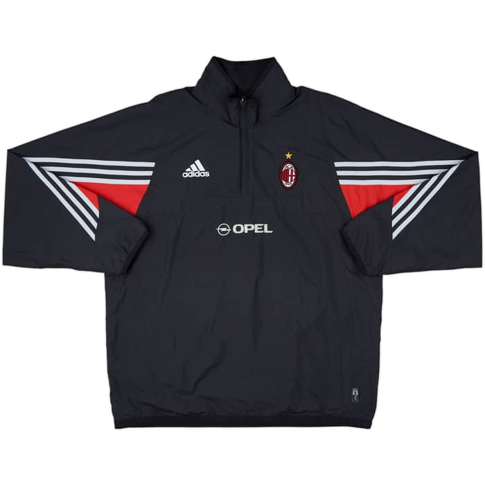 2003-04 AC Milan adidas 1/4 Zip Drill Top - 5/10 - (XL)