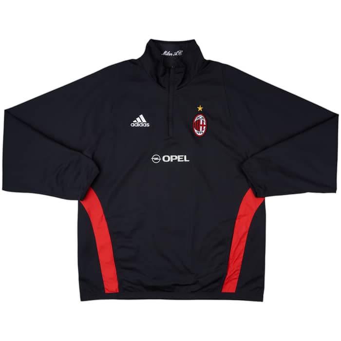 2003-04 AC Milan adidas 1/4 Zip Drill Top - 5/10 - (XL)