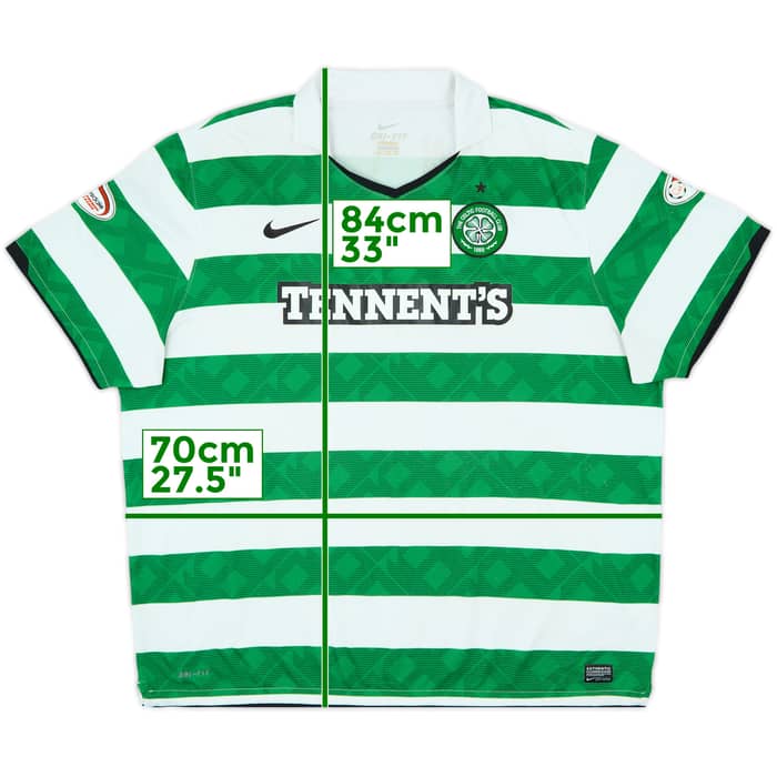 2010-12 Celtic Home Shirt Bainsteoir - 7/10 - (XXL)