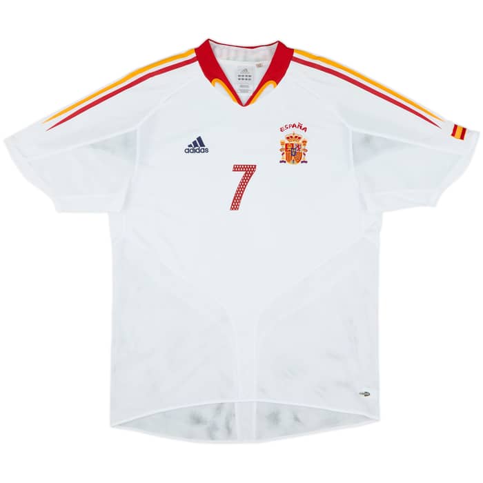 2004-06 Spain Away Shirt Raul #7 - 8/10 - (L)