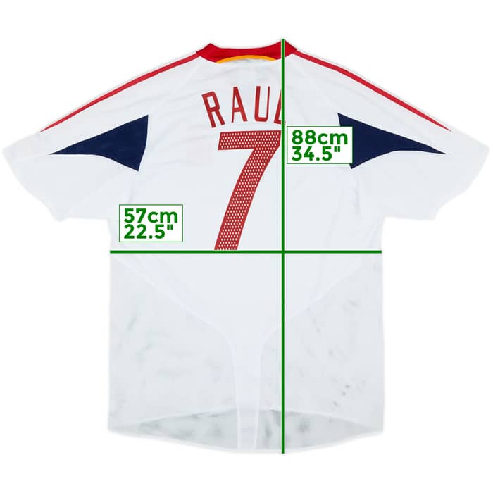 2004-06 Spain Away Shirt Raul #7 - 8/10 - (L)