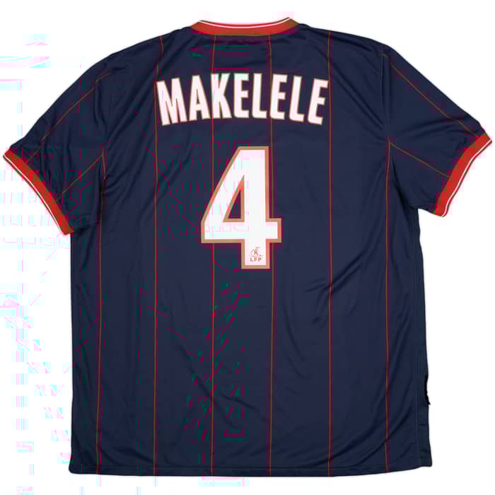 2009-10 Paris Saint-Germain Home Shirt Makelele #4 - 7/10 - (XL)