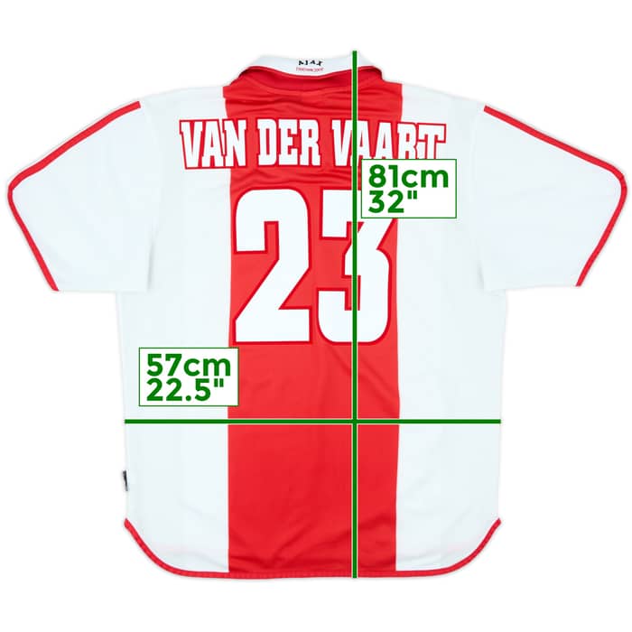 2000-01 Ajax Centenary Home Shirt Van Der Vaart #23 - 9/10 - (XL)