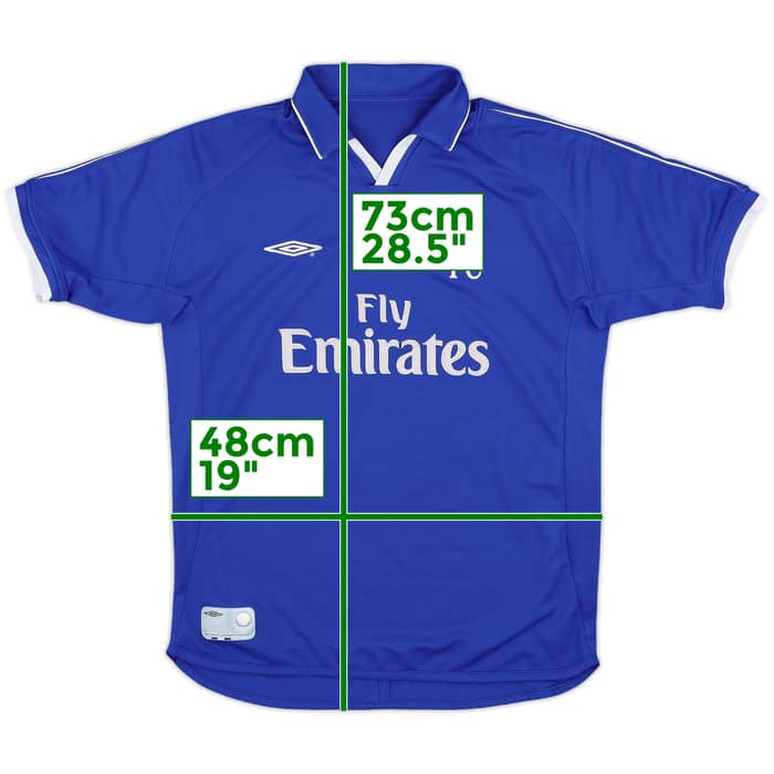 2001-03 Chelsea Home Shirt - 8/10 - (L.Boys)