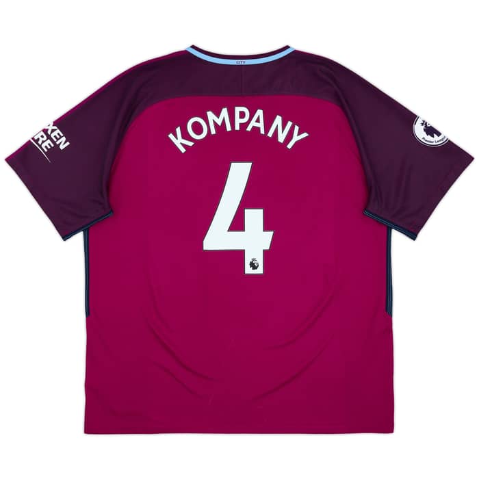 2017-18 Manchester City Away Shirt Kompany #4 - 8/10 - (XXL)