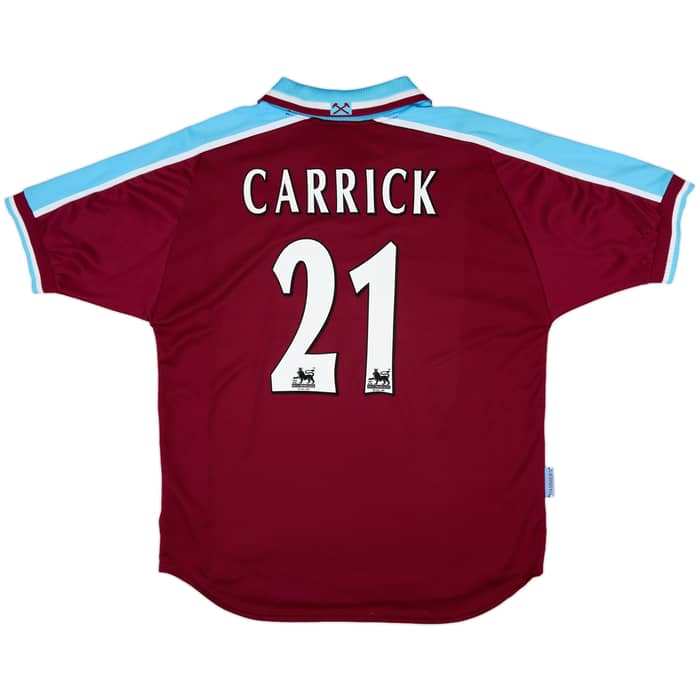 1999-01 West Ham Home Shirt Carrick #21 - 8/10 - (XXL)