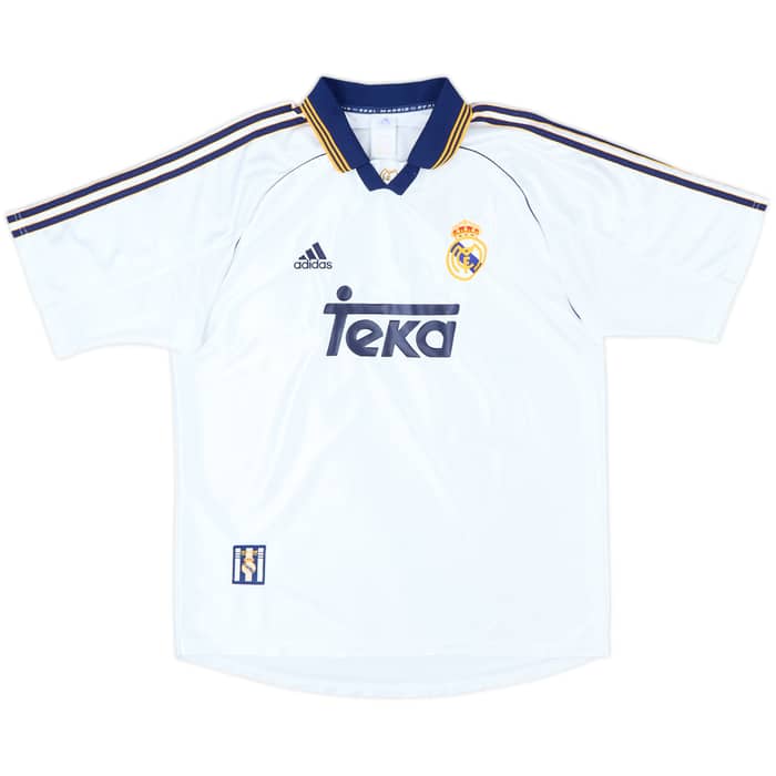 1998-00 Real Madrid Home Shirt Raul #7 - 9/10 - (L)