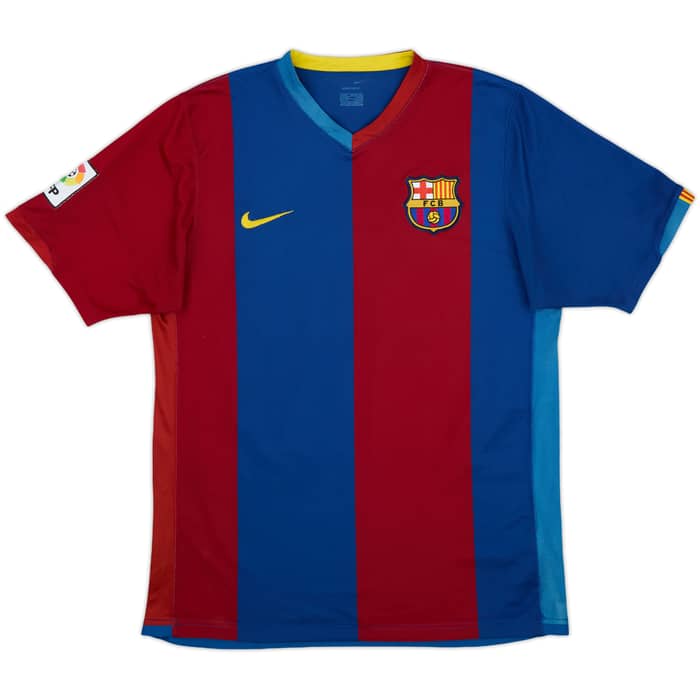 2006-07 Barcelona Home Shirt Ronaldinho #10 - 7/10 - (M)