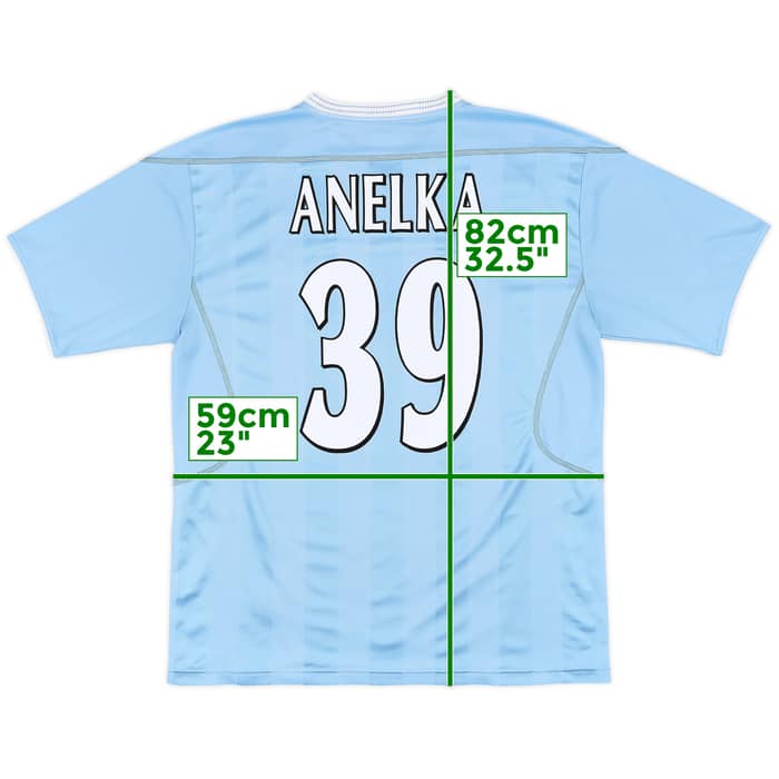 2003-04 Manchester City Home Shirt Anelka #39 - 7/10 - (XL)