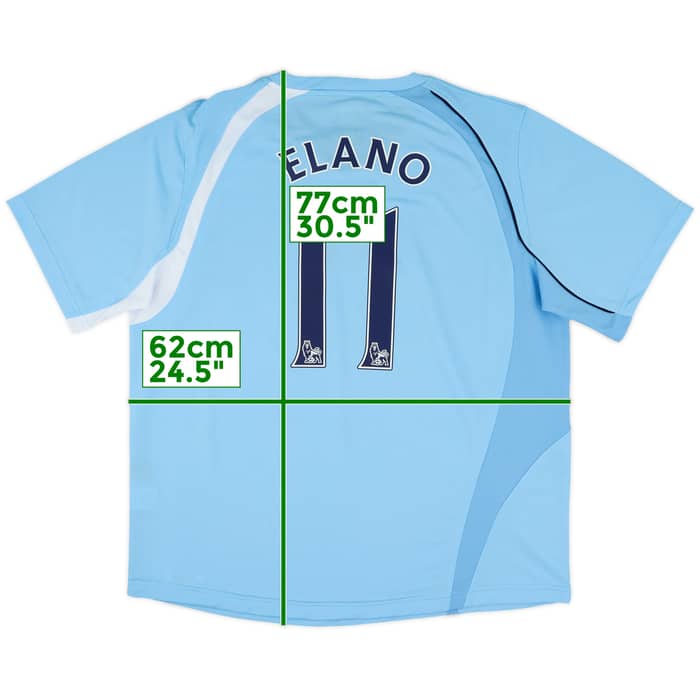 2008-09 Manchester City Home Shirt Elano #11 - 8/10 - (XXL)