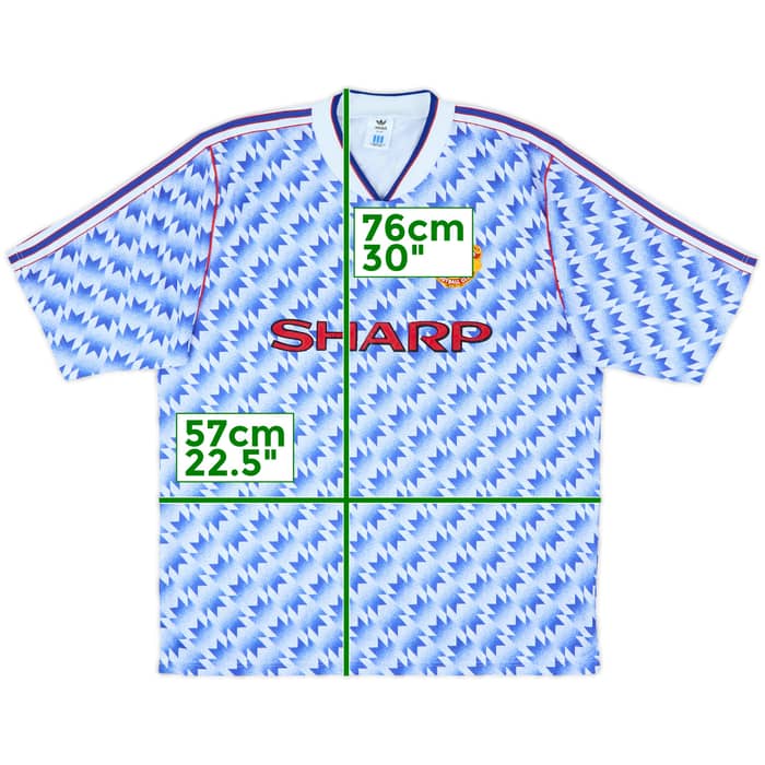 1990-92 Manchester United Away Shirt - 5/10 - (L)