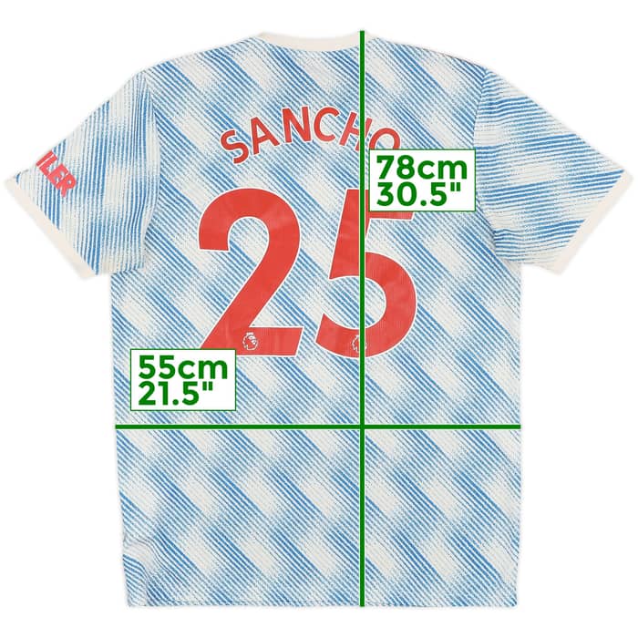 2021-22 Manchester United Away Shirt Sancho #25 - 7/10 - (L)