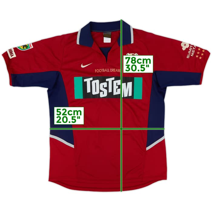 2002-03 Kashima Antlers Home Shirt - 8/10 - (L)