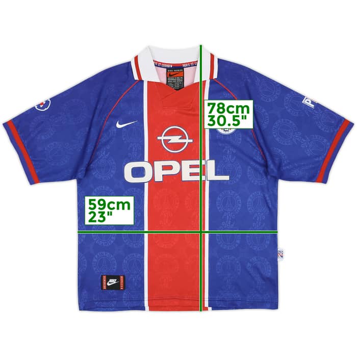1996-97 Paris Saint-Germain Home Shirt - 8/10 - (L)