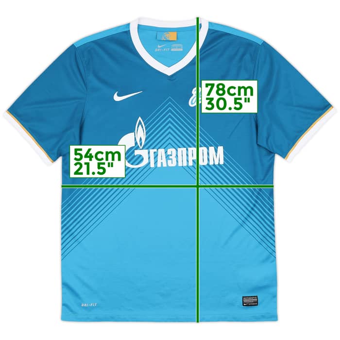 2013-14 Zenit St. Petersburg Home Shirt - 9/10 - (L)