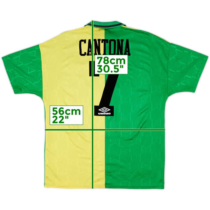 1992-94 Manchester United Third Shirt Cantona #7 - 8/10 - (XL)