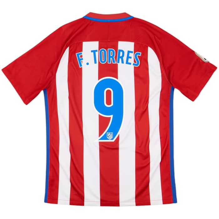 2016-17 Atletico Madrid Home Shirt F.Torres #9 - 8/10 - (M)