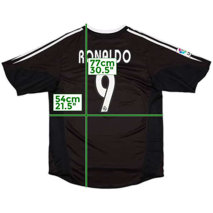 2004-05 Real Madrid Away Shirt Ronaldo #9 - 8/10 - (M)