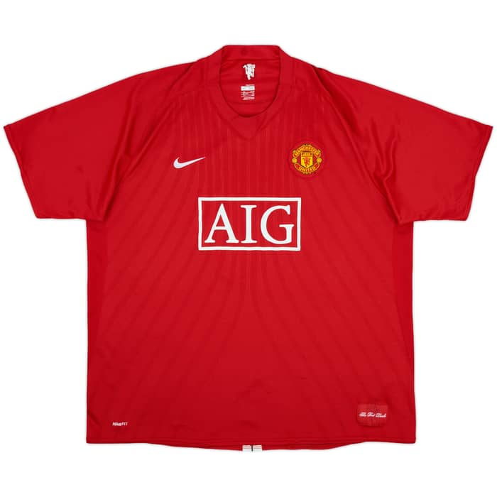 2007-09 Manchester United Home Shirt Hargreaves #4 - 5/10 - (3XL)