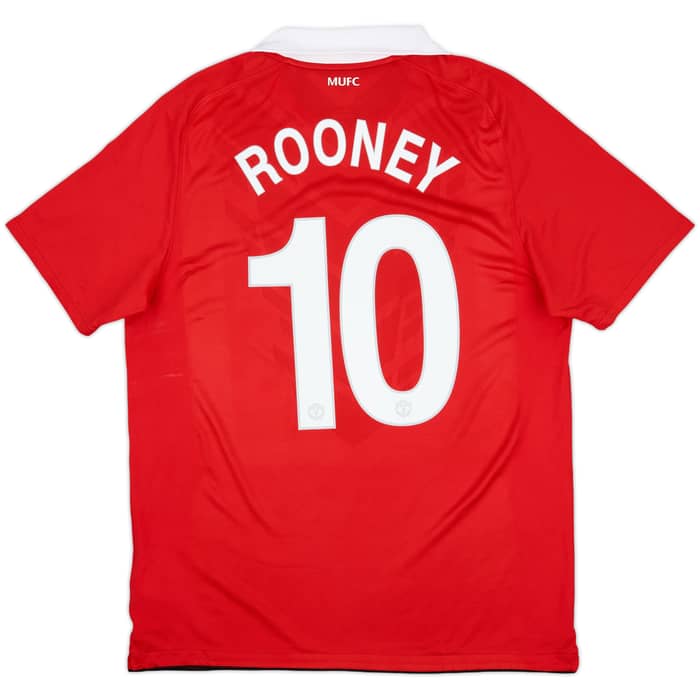 2010-11 Manchester United Home Shirt Rooney #10 - 7/10 - (L)