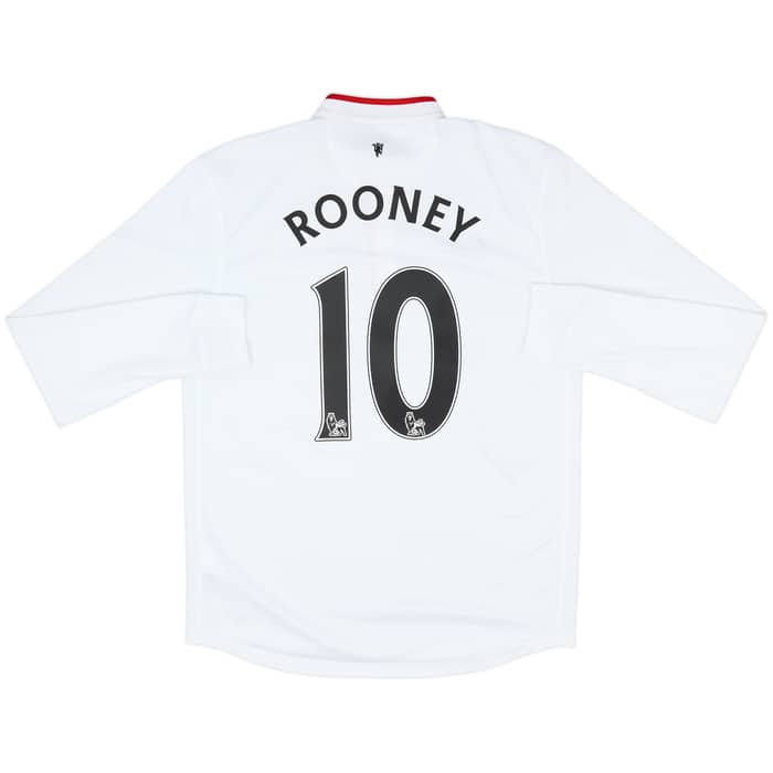 2012-14 Manchester United Away L/S Shirt Rooney #10 - 8/10 - (M)