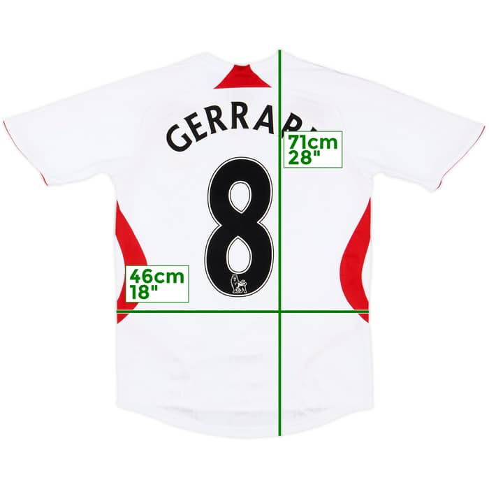 2007-08 Liverpool Away Shirt Gerrard #8 - 8/10 - (Women's M)