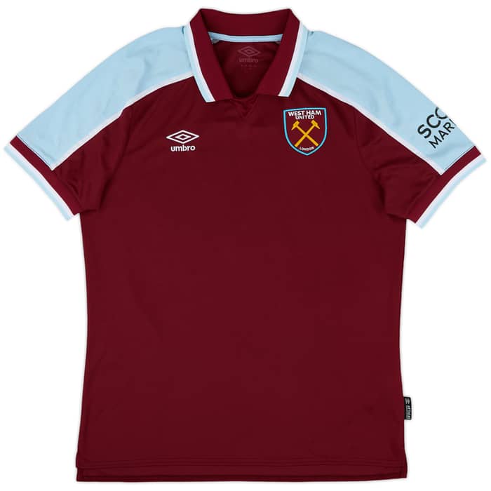 2021-22 West Ham Home Shirt Rice #41 - 8/10 - (L)