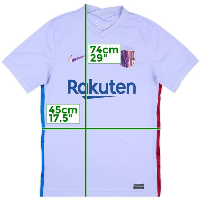 2021-22 Barcelona Away Shirt - 7/10 - (S)