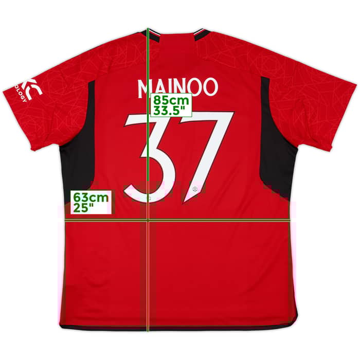 2023-24 Manchester United Home Shirt Mainoo #37 - 10/10 - (XXL)
