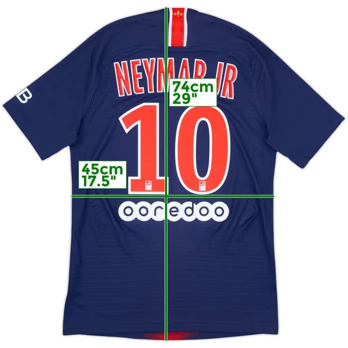2018-19 Paris Saint-Germain Authentic Home Shirt Neymar Jr #10 - 10/10 - (S)