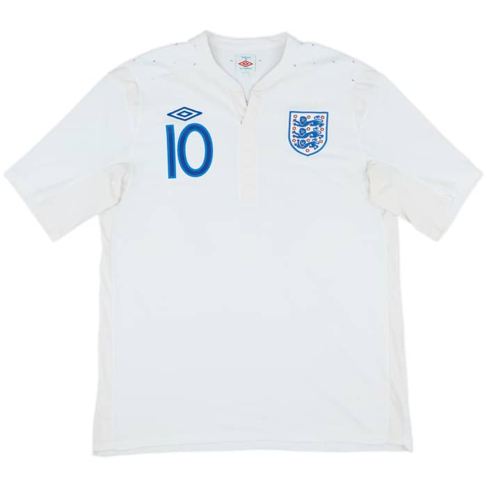 2010-11 England Home Shirt Rooney #10 - 8/10 - (L)