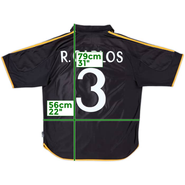 1999-01 Real Madrid Away Shirt R.Carlos #3 - 9/10 - (L)