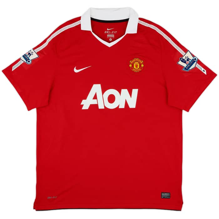 2010-11 Manchester United Home Shirt Berbatov #9 - 9/10 - (XL)