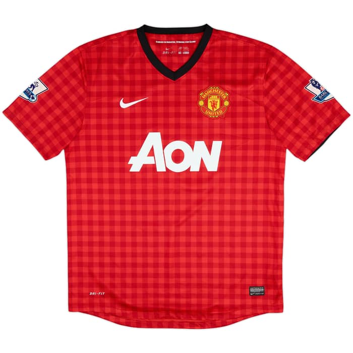 2012-13 Manchester United Home Shirt Vidic #15 - 7/10 - (L)