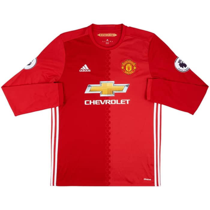 2016-17 Manchester United Home L/S Shirt Ibrahimovic #9 - 8/10 - (L)