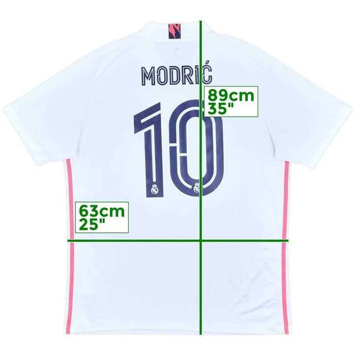 2020-21 Real Madrid Home Shirt Modric #10 - 7/10 - (XL)