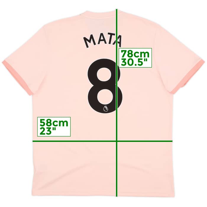 2018-19 Manchester United Away Shirt Mata #8 - 9/10 - (XL)