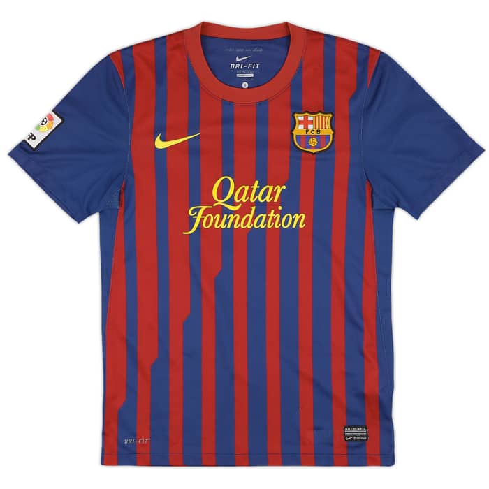 2011-12 Barcelona Home Shirt Fabregas #4 - 8/10 - (S)