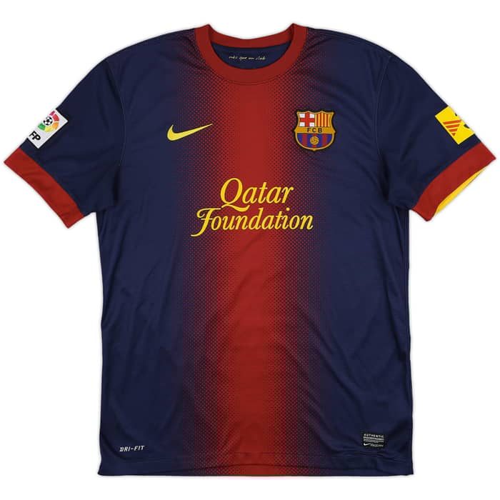2012-13 Barcelona Home Shirt Fabregas #4 - 7/10 - (M)