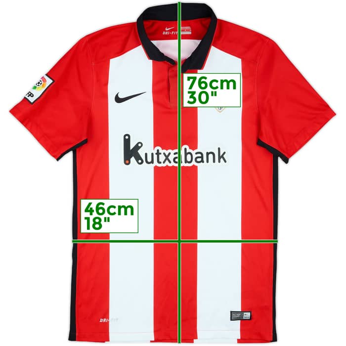 2015-16 Athletic Bilbao Home Shirt - 8/10 - (S)