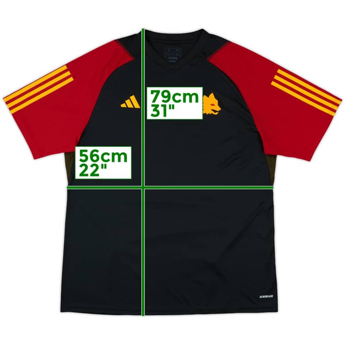 2023-24 Roma adidas Training Shirt - 9/10 - (XL)