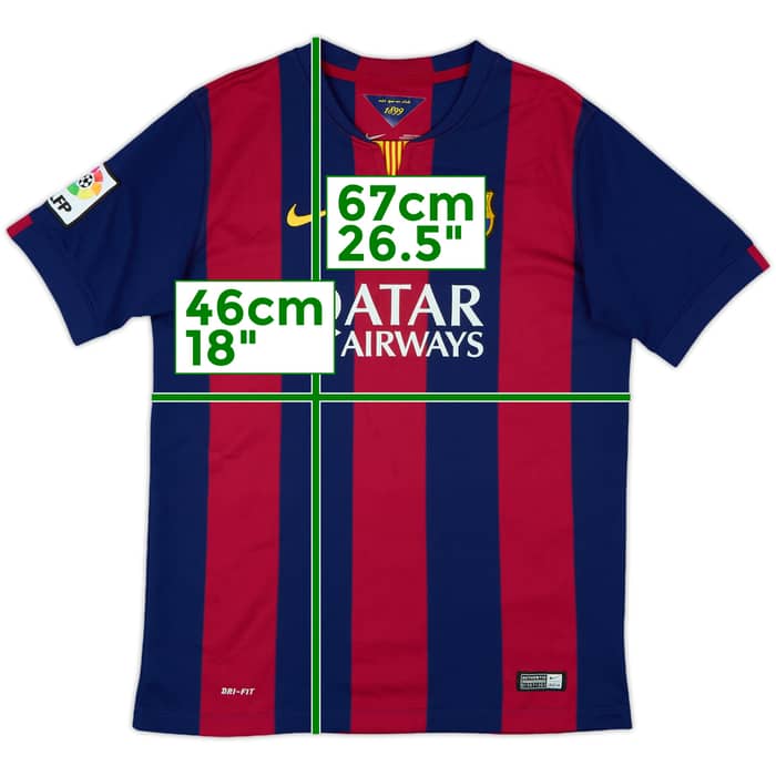 2014-15 Barcelona Home Shirt - 7/10 - (Women's XL)