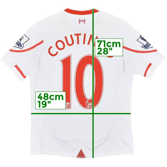 2015-16 Liverpool Away Shirt Coutinho #10 - 4/10 - (S)